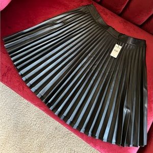 Lovely pleated faux leather skirt from Express.